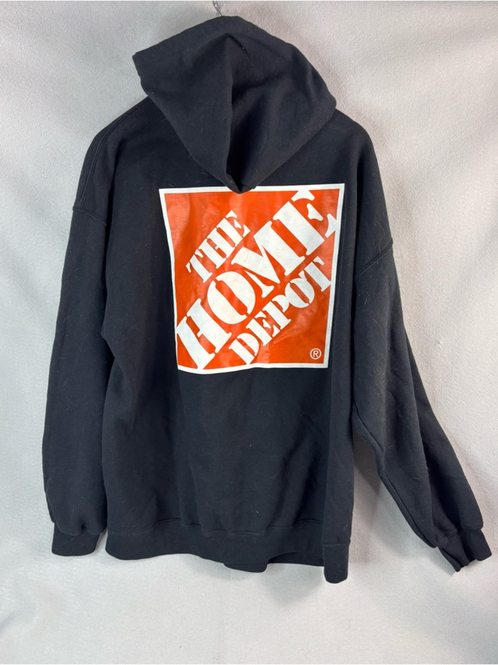The Home Depot XL Men’s Black Logo Hoodie - Men's Pullover Sweatshirt